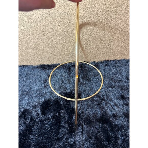 Vintage 60's Gold Metal Circular Plant Hanger Hard To Find - Picture 2 of 4